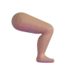 Leg: Medium Skin Tone Emoji 🦵🏽 image - Microsoft 3D Fluent style