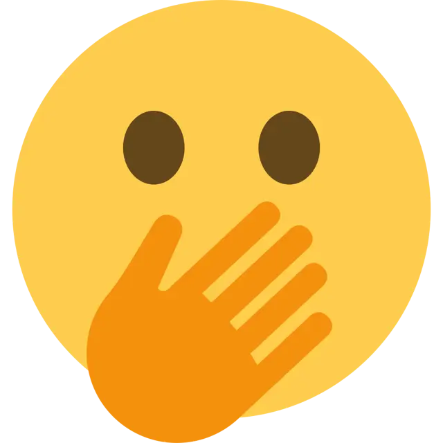 Face With Open Eyes And Hand Over Mouth