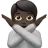 Person Gesturing No: Dark Skin Tone
