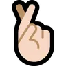 Crossed Fingers: Light Skin Tone Emoji 🤞🏻 image - Microsoft Windows 10 Segoe UI Emoji style