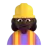 Woman Construction Worker: Dark Skin Tone