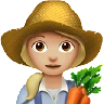 Woman Farmer: Medium-Light Skin Tone Emoji 👩🏼‍🌾 image - Apple style