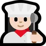 Woman Cook: Light Skin Tone Emoji 👩🏻‍🍳 image - Microsoft Windows 10 Segoe UI Emoji style