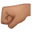 Left-Facing Fist: Medium Skin Tone