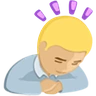 Person Bowing: Medium-Light Skin Tone Emoji 🙇🏼 image - Facebook Messenger (2016) style