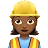 Woman Construction Worker: Medium-Dark Skin Tone
