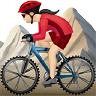 Woman Mountain Biking: Light Skin Tone Emoji 🚵🏻‍♀️ image - Apple style