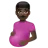 Pregnant Man: Dark Skin Tone
