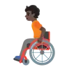 Person In Manual Wheelchair: Dark Skin Tone Emoji 🧑🏿‍🦽 image - Google Noto Color style