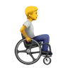 Person In Manual Wheelchair Facing Right Emoji 🧑‍🦽‍➡️ image - Apple style