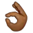Ok Hand: Medium-Dark Skin Tone