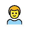 男の子 Emoji 👦 image - OpenMoji style