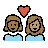 Couple With Heart: Woman, Woman, Medium-Dark Skin Tone, Medium Skin Tone