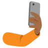 Selfie: Medium-Dark Skin Tone Emoji 🤳🏾 image - Google Noto Color style