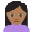 Person Frowning: Medium-Dark Skin Tone