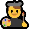 Man Artist Emoji 👨‍🎨 image - Microsoft Windows 10 Segoe UI Emoji style