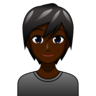 Person: Dark Skin Tone Emoji 🧑🏿 image - Emojidex style