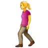 Woman Walking Emoji 🚶‍♀️ image - WhatsApp style