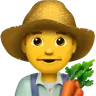 Man Farmer Emoji 👨‍🌾 image - Apple style