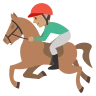 Horse Racing: Medium Skin Tone Emoji 🏇🏽 image - EmojiTwo style