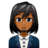 Woman Office Worker: Medium-Dark Skin Tone