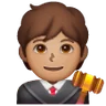 Judge: Medium Skin Tone Emoji 🧑🏽‍⚖️ image - Samsung style