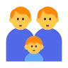 Family: Man, Man, Boy Emoji 👨‍👨‍👦 image - Tossface style