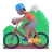 Person Mountain Biking: Medium Skin Tone