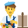 Man Artist Emoji 👨‍🎨 image - Skype style