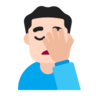 Man Facepalming: Light Skin Tone Emoji 🤦🏻‍♂️ image - Microsoft Classic 2D style