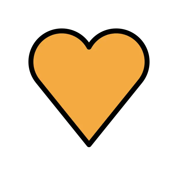 Cuore arancione