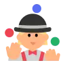 Woman Juggling: Medium-Light Skin Tone Emoji 🤹🏼‍♀️ image - Tossface style