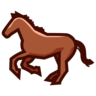 Cheval Emoji 🐎 image - Emojidex style