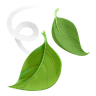 Feuille voletant au vent Emoji 🍃 image - Huawei Harmony OS style
