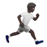 Person Running Facing Right: Dark Skin Tone Emoji 🏃🏿‍➡️ image - Apple style