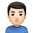 Man Pouting: Light Skin Tone
