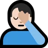 Man Facepalming: Light Skin Tone Emoji 🤦🏻‍♂️ image - Microsoft Windows 10 Segoe UI Emoji style