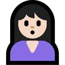 Person Pouting: Light Skin Tone Emoji 🙎🏻 image - Microsoft Windows 10 Segoe UI Emoji style