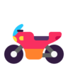 レーシングバイク Emoji 🏍 image - Microsoft Classic 2D style