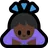 Woman Bowing: Dark Skin Tone