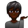 Person Tipping Hand: Dark Skin Tone Emoji 💁🏿 image - Emojidex style
