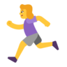 Woman Running Emoji 🏃‍♀️ image - Microsoft Classic 2D style