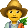 Man Farmer Emoji 👨‍🌾 image - Apple style