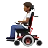 Person In Motorized Wheelchair: Medium-Dark Skin Tone