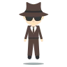 Person In Suit Levitating: Light Skin Tone Emoji 🕴🏻 image - EmojiTwo style