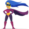 Woman Superhero Emoji 🦸‍♀️ image - Skype style