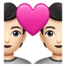 Couple With Heart: Light Skin Tone Emoji 💑🏻 image - Huawei Harmony OS style