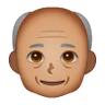 Old Man: Medium Skin Tone Emoji 👴🏽 image - Samsung style