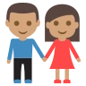 Woman And Man Holding Hands: Medium Skin Tone Emoji 👫🏽 image - EmojiTwo style