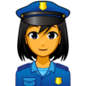Woman Police Officer Emoji 👮‍♀️ image - Emojidex style